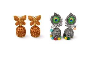 Exquisite Jhumka Earrings - Pair Set