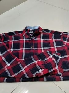 Red With Black Checked Shirt