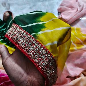 Vibrant Tie-Dye Saree