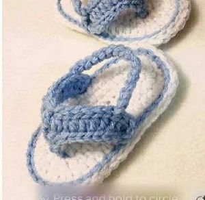Handmade Crochet Baby Sandals