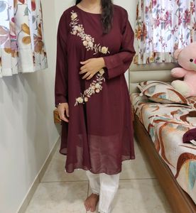 kaftan georgette kurti