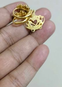 Brand new Elegant Gold-Tone Gemstone Earrings