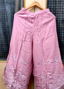 🎀A DUSTY PINK  PLAZOO BY RANGMANCH