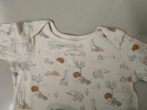 Adorable Baby Safari Print Long Sleeve Bodysuit