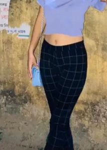 Checked Slim Fit Pants