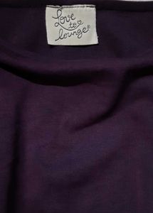 Solid Purple Smocked Sleeve Tunic