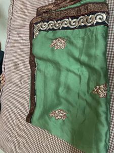 saree with embroidery