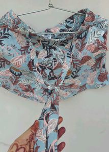 Cute Floral Tie-Front Shorts