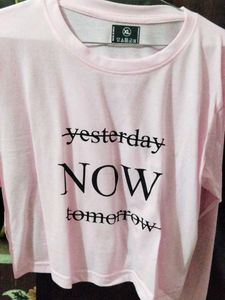 Trendy Pink Graphic T-Shirt
