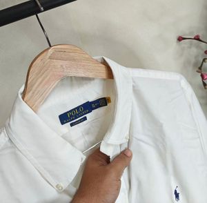 Polo Ralph Lauren White Button-Down Shirt