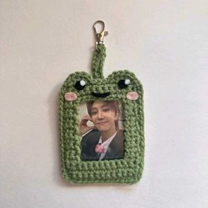 Crochet Photo Holder Keychain