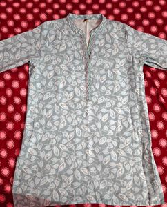 Elegant Floral Print  short Kurta