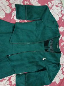 Elegant Green Dress with Jacket