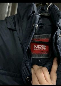 Navy Blue Sleeveless Padded Jacket