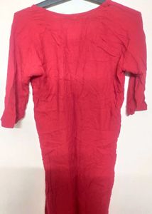 Stunning Red Sequinned Kurta