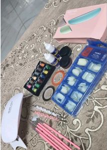 Complete Nail Art Kit with UV Lamp