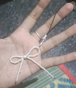 Pearl Bow phone Charm / keychain
