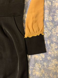 Chic Black &amp; Tan Bodycon Dress (wild West Style)