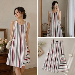Branded New Striped Sleeveless A-Line Dress