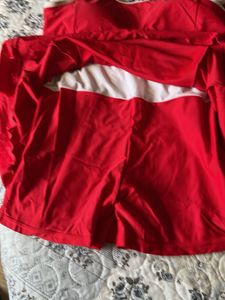 Red One-Piece Swimsuit free size