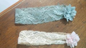 Lace Flower Headbands - Set of 2