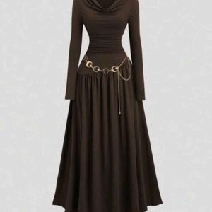 Elegant Long Sleeve Maxi Dress