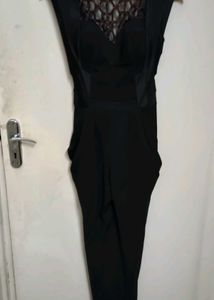 On SALE!! Chic Black Luxury Designer Jumpsuit