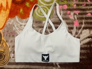 Project Rock White Sports Bra