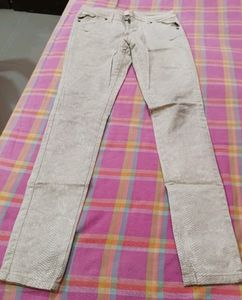 Women Beige Printed Pant