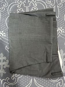 Grey White Checks Formal Pant