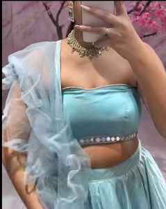Elegant Velvet Lehenga Choli Set
