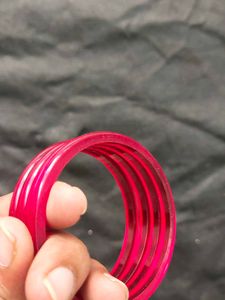 Red &amp; Crystal Bangle Bracelet
