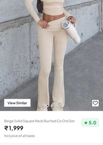 Newme Cream Ruched Long Sleeve top