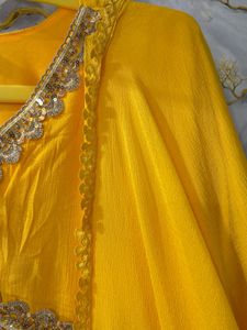 Bright Yellow Kurta Set with Dupatta
