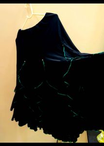 Elegant Black Tiered Skirt