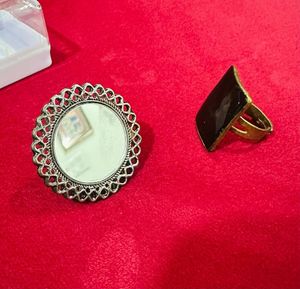 Combo - Boho Silver Tone Earrings &amp; Ring Set