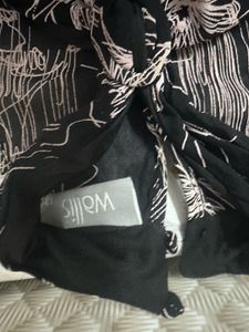 black abstract dress