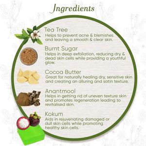 KHADI ESSENTIALS Tea Tree &amp; Burnt Sugar Soap
