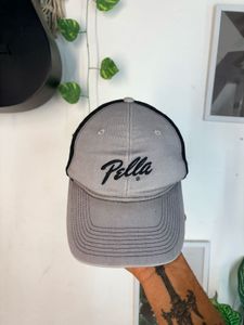 Pella Grey &amp; Black Trucker Hat