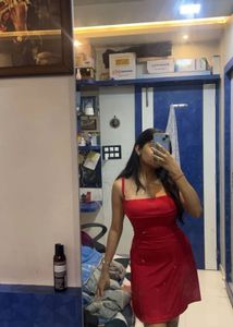 Chic Red Spaghetti Strap Mini Dress