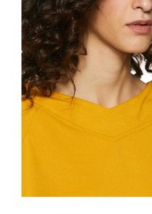 Mustard Yellow V-Neck Top