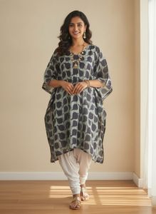 New Stylish Printed Kaftan Kurta