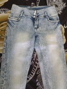 Stylish Acid Wash Denim Jeans