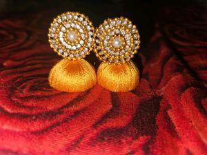Gold Silk Earrings It Is Nice To See