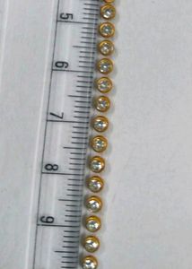 Iron pasting golden stone lace Stylish Rhinestone