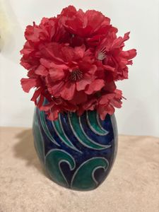 Enamel Painted Vase (without flowers)