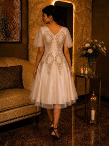 Elegant Embellished Midi Dress