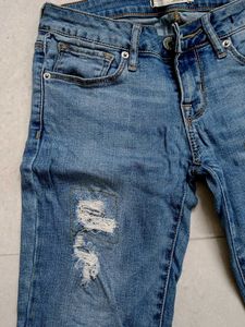 Denim Distressed Shorts