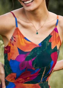 Tropical printed Fit And Flare Dress