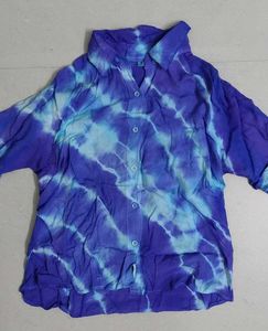 Handmade tie dye cotton shirt